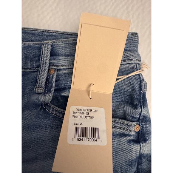 MOTHER The Mid Rise Rider Skimp jeans one last trip 28” - Picture 10 of 13